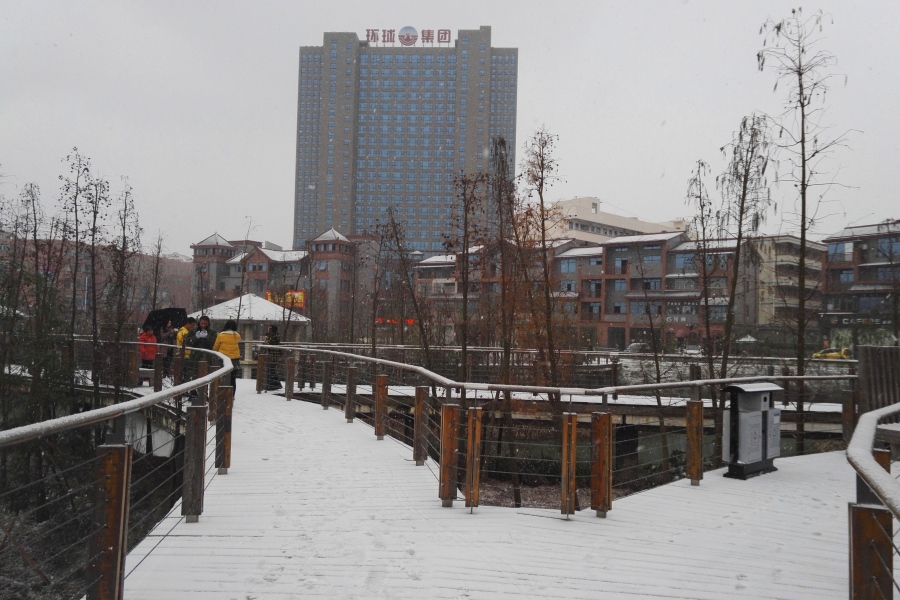 瑞雪纷飞迎春来，靖西市银装素景。2016靖西下雪了 - 靖西市·靖西网