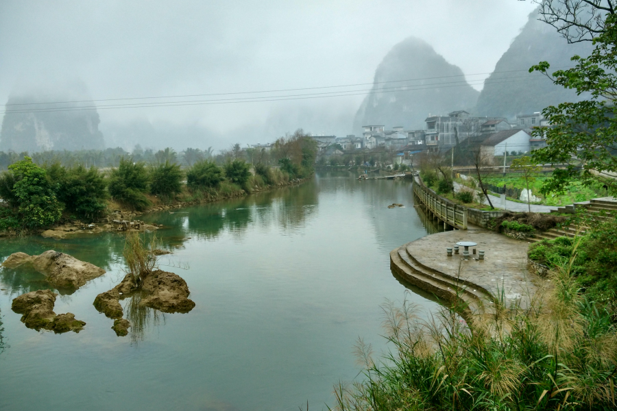 烟雨蒙蒙，画里乡村 - 靖西市·靖西网