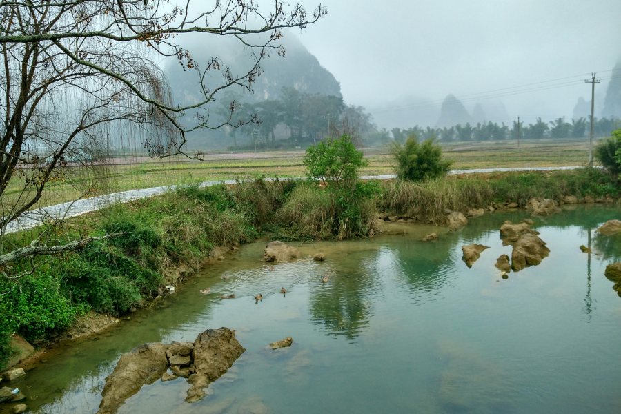 烟雨蒙蒙，画里乡村 - 靖西市·靖西网