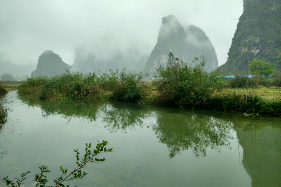 烟雨蒙蒙，画里乡村 - 靖西市·靖西网