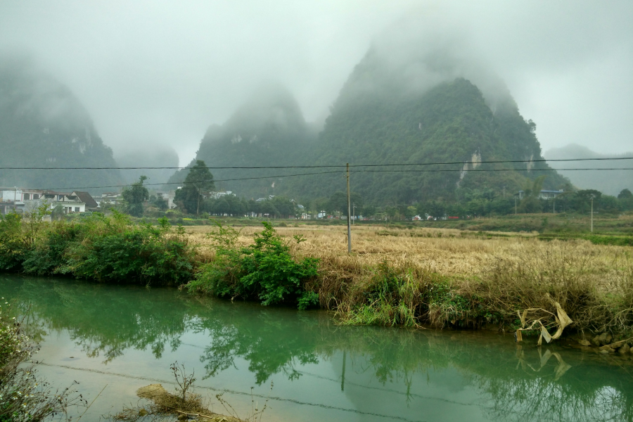 烟雨蒙蒙，画里乡村 - 靖西市·靖西网