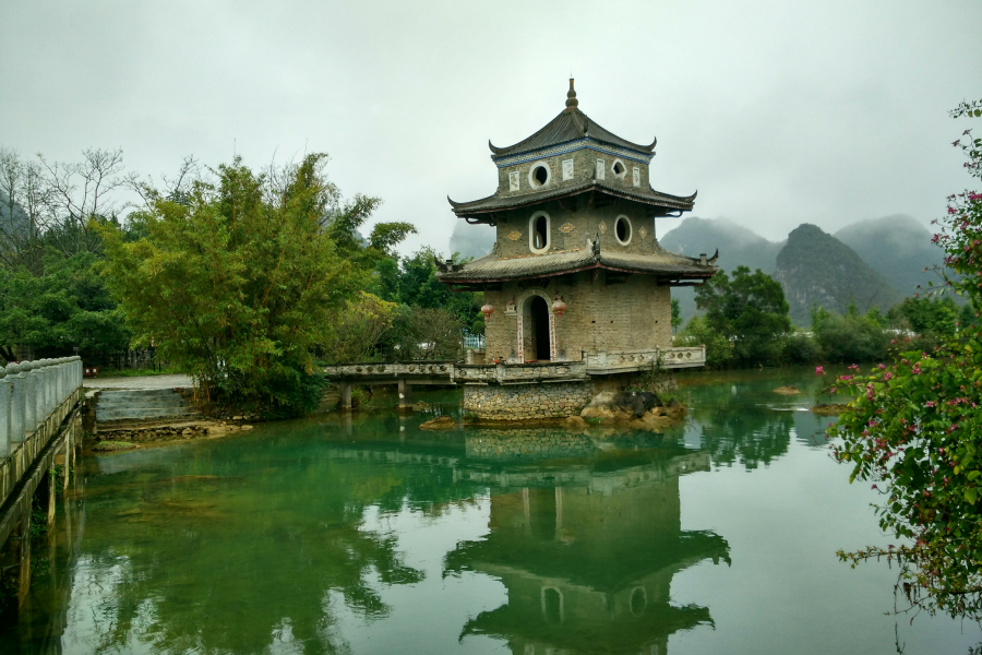 烟雨蒙蒙，画里乡村 - 靖西市·靖西网