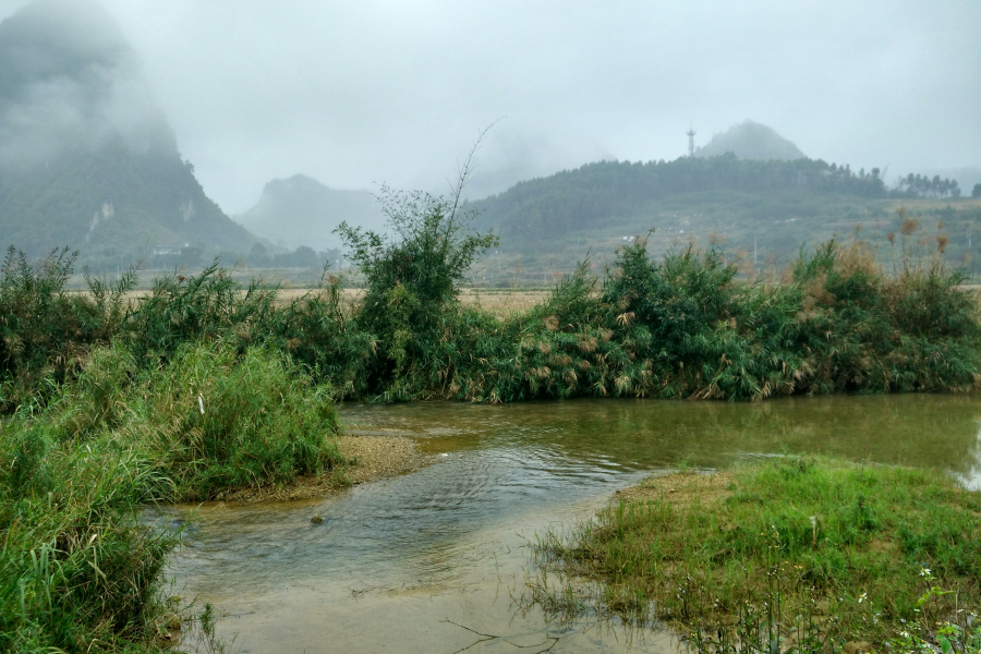 烟雨蒙蒙，画里乡村 - 靖西市·靖西网