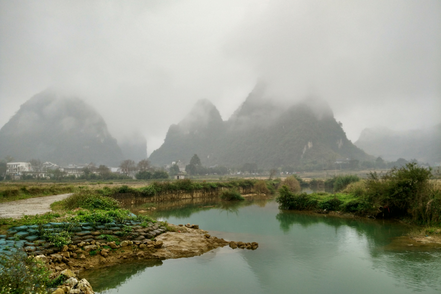 烟雨蒙蒙，画里乡村 - 靖西市·靖西网