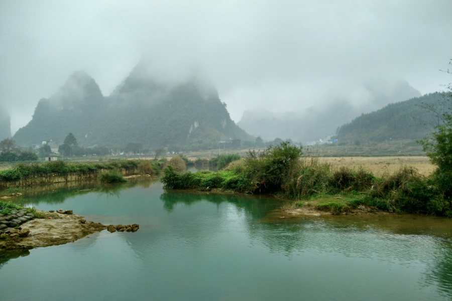 烟雨蒙蒙，画里乡村 - 靖西市·靖西网