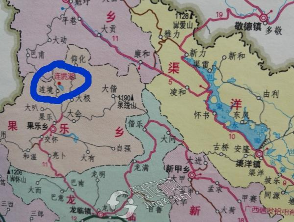 果乐乡连境湖，靖西市唯一地图上标注的天然湖。 - 靖西市·靖西网