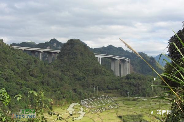 崇靖高速靖面貌，山间与山尖的美丽 - 靖西市·靖西网