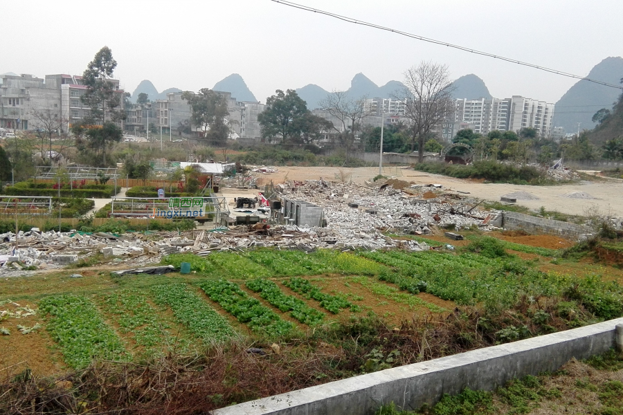 这块地是要干嘛的，平房都推平了。 - 靖西市·靖西网