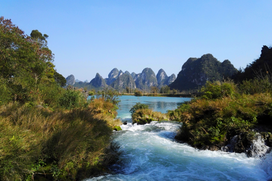 还是那些山，还是那条河，靖西市大兴村一带风光（下）。 - 靖西市·靖西网