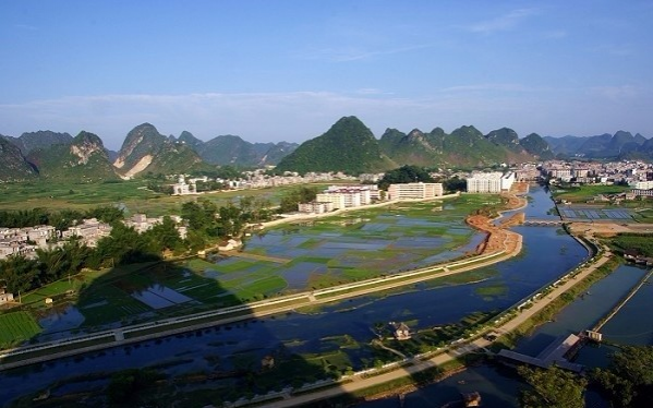 枯水时的龙潭旧照片，多水时的龙潭新照片 - 靖西市·靖西网