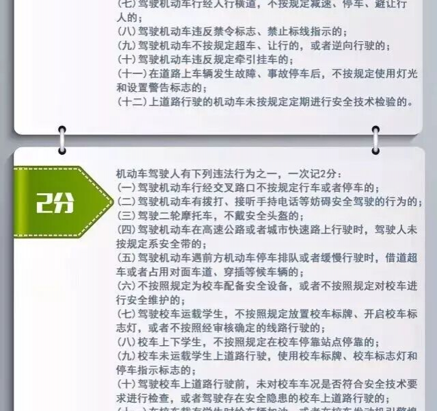 4月1日实行新的驾照记分标准，123号令中驾驶证记分标准！ - 靖西市·靖西网