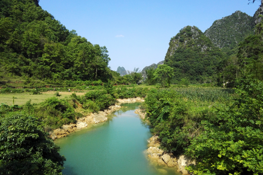 潺潺流水，人间仙境，靖西排消屯小石桥。 - 靖西市·靖西网