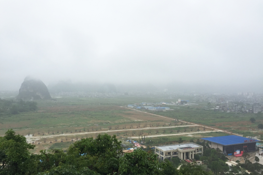 小城天空雾迷蒙，燕子翻飞细雨中。 - 靖西市·靖西网