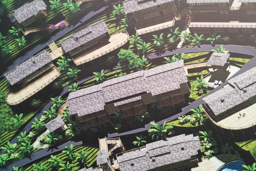 三叠岭瀑布顶部的度假酒店 - 靖西市·靖西网