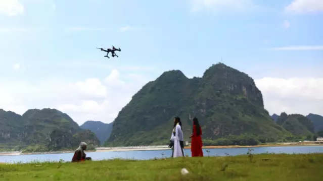 网络大电影《三界》渠洋湖拍摄现场 - 靖西市·靖西网