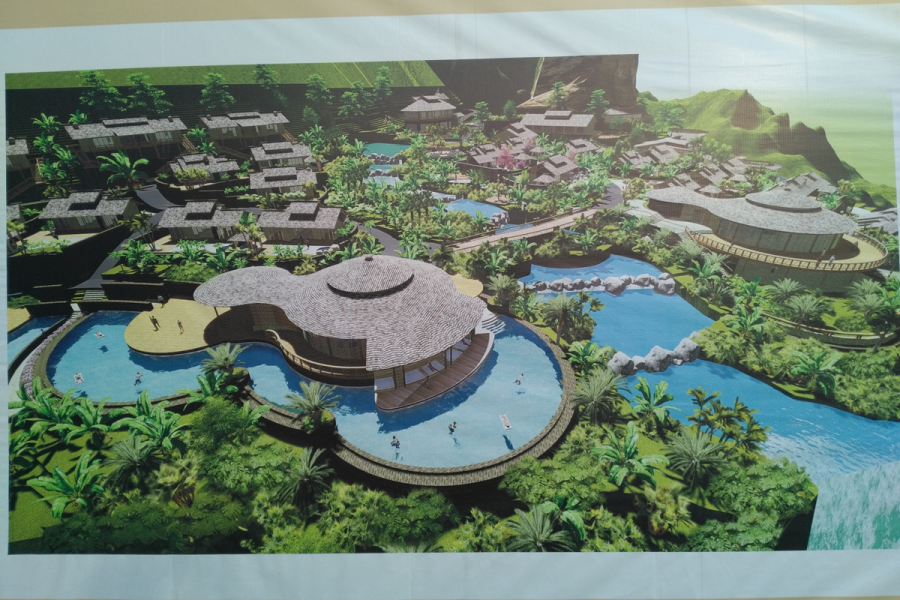 三叠岭瀑布顶部的度假酒店 - 靖西市·靖西网