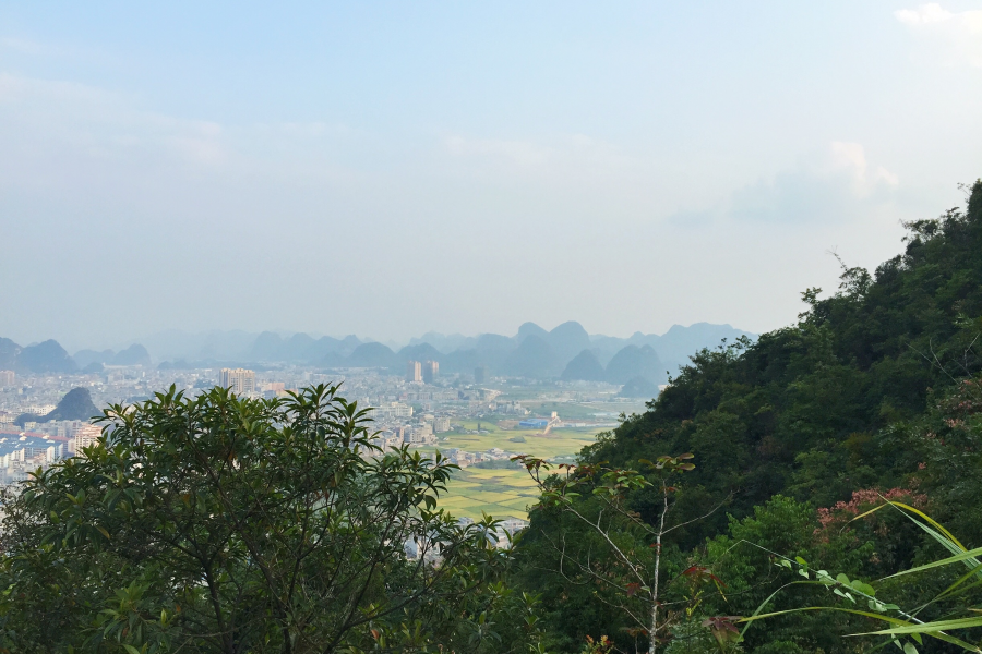 凤凰山上看新城 - 靖西市·靖西网