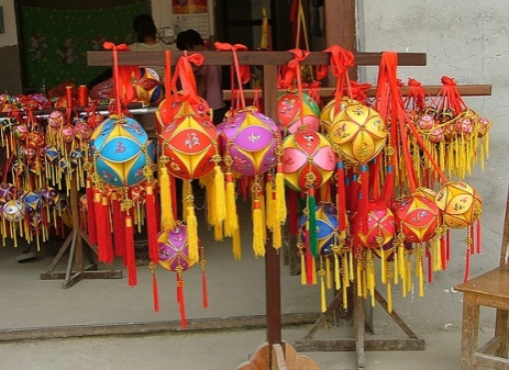 靖西：国家级非物质文化遗产--壮锦 绣球 - 靖西市·靖西网