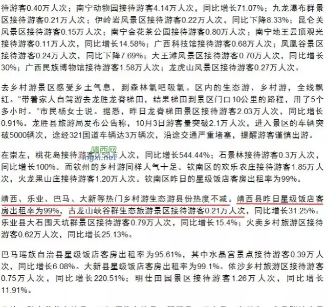 靖西国庆黄金周实事说话，破酸言酸语 - 靖西市·靖西网