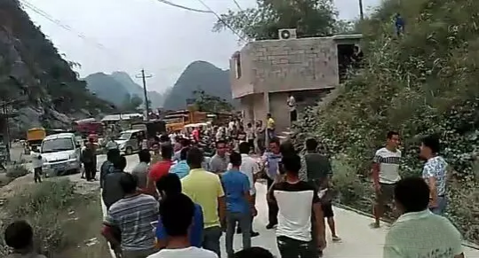 近日，靖西地州龙腾村民与村旁石场发生纠纷！ - 靖西市·靖西网