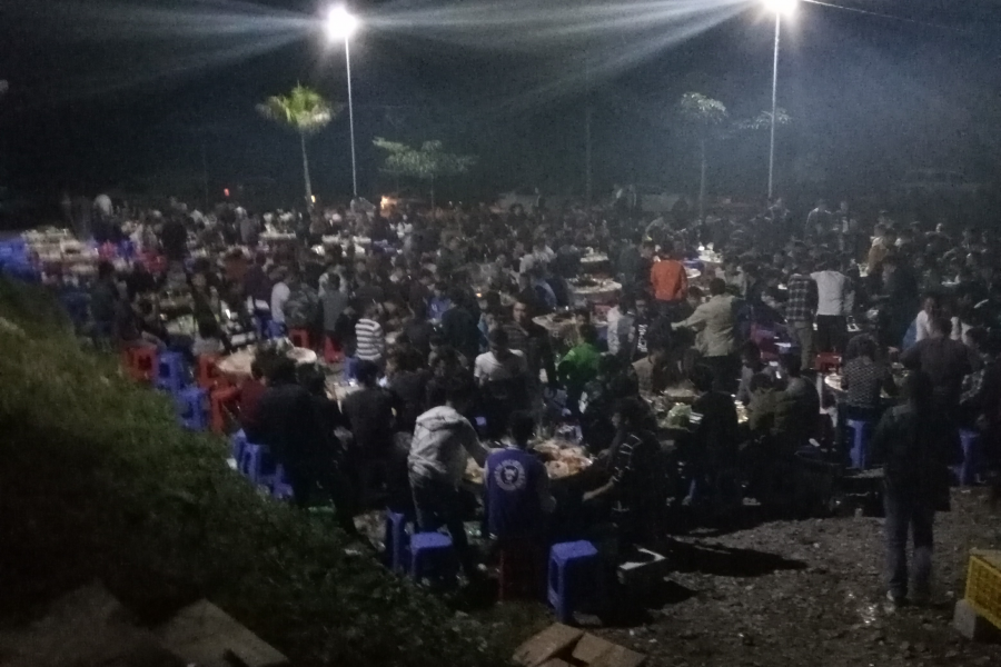 地州贺洞村中青年聚餐联宜会，现场震撼。 - 靖西市·靖西网