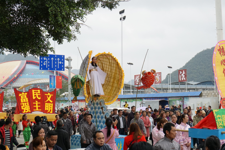 靖西2017年春节祈福民俗大巡游 - 靖西市·靖西网