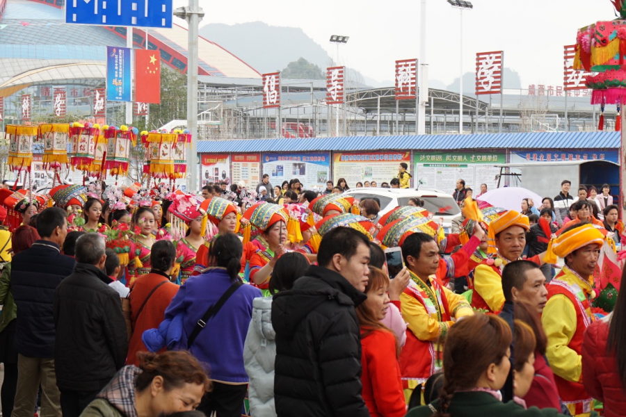 靖西2017年春节祈福民俗大巡游 - 靖西市·靖西网