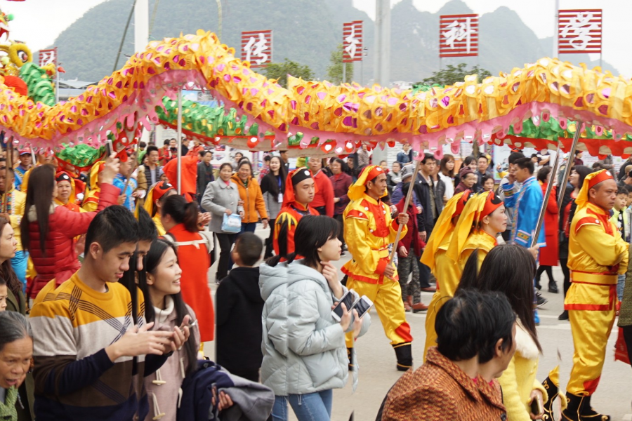 靖西2017年春节祈福民俗大巡游 - 靖西市·靖西网