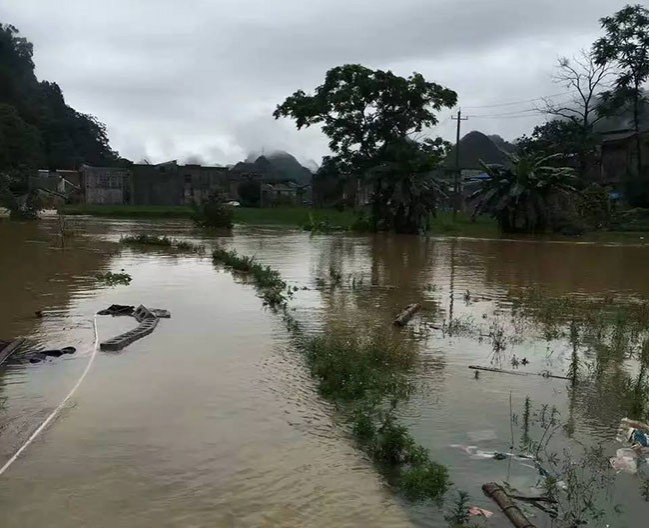 近日，靖西连续降雨，多地出现不同程度的灾害 - 靖西市·靖西网