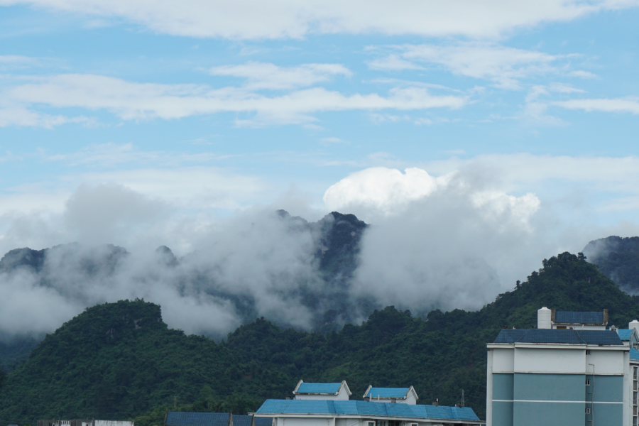 雨过天晴云雾轻,雨后的靖西山村宛若仙境,靖西特有 - 靖西市·靖西网