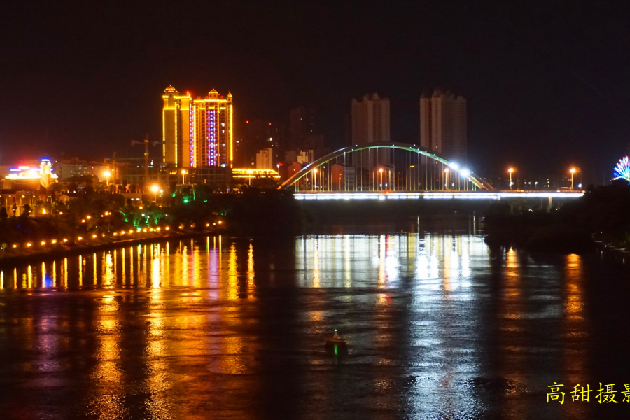 百色沙滩公园夜景 - 靖西市·靖西网