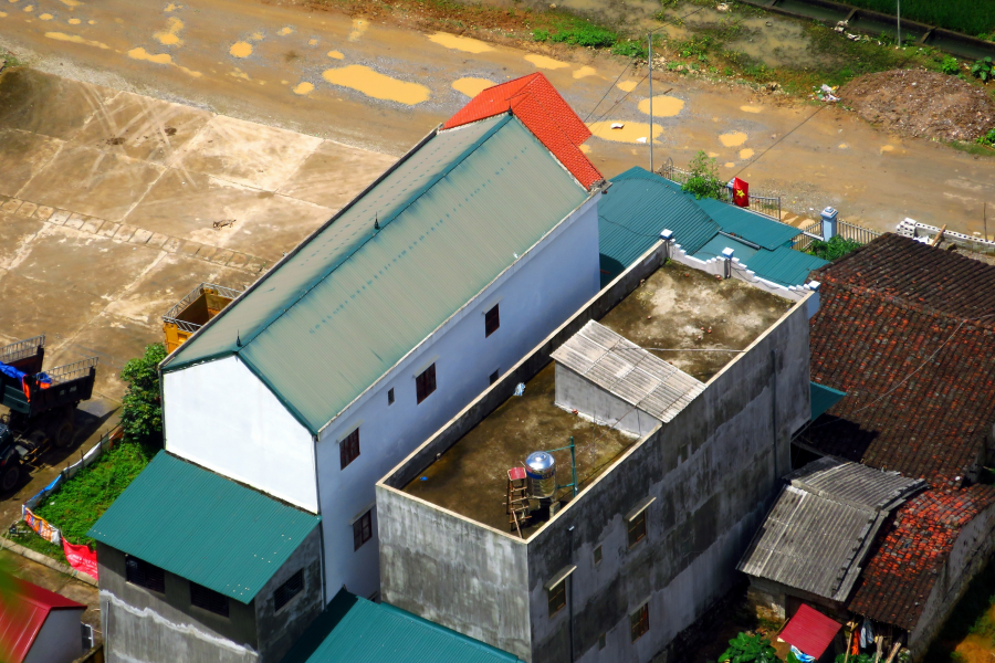 看看越南乡村房子的屋顶和我们有什么不同。 - 靖西市·靖西网