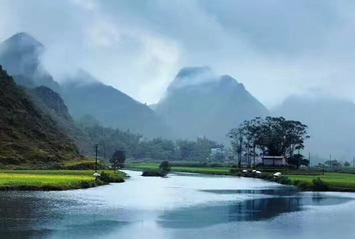望得见山 看得见水 才能记得住乡愁  致罗隆小坡江 - 靖西市·靖西网