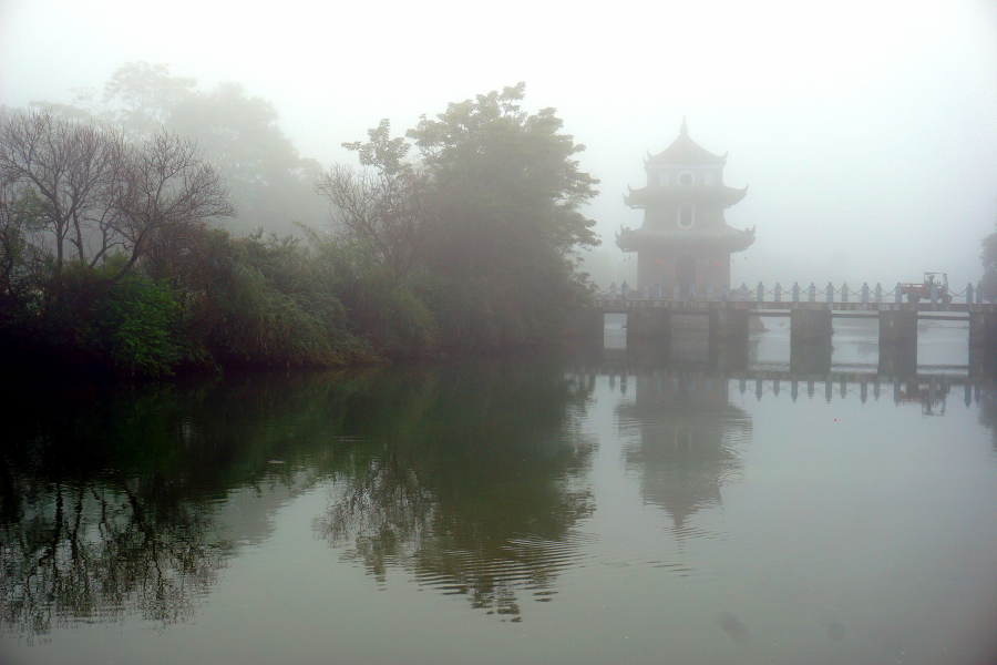 靖西晨景 旧州雾色 - 靖西市·靖西网