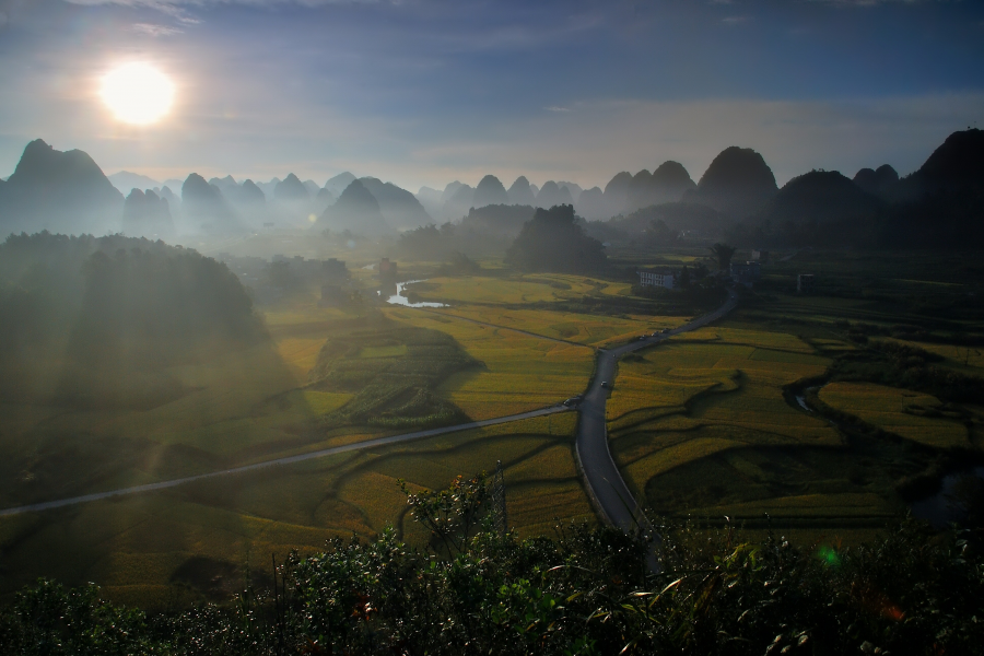 秋之色，靖西市壁零村秋景，让人疯狂的美景(上) - 靖西市·靖西网