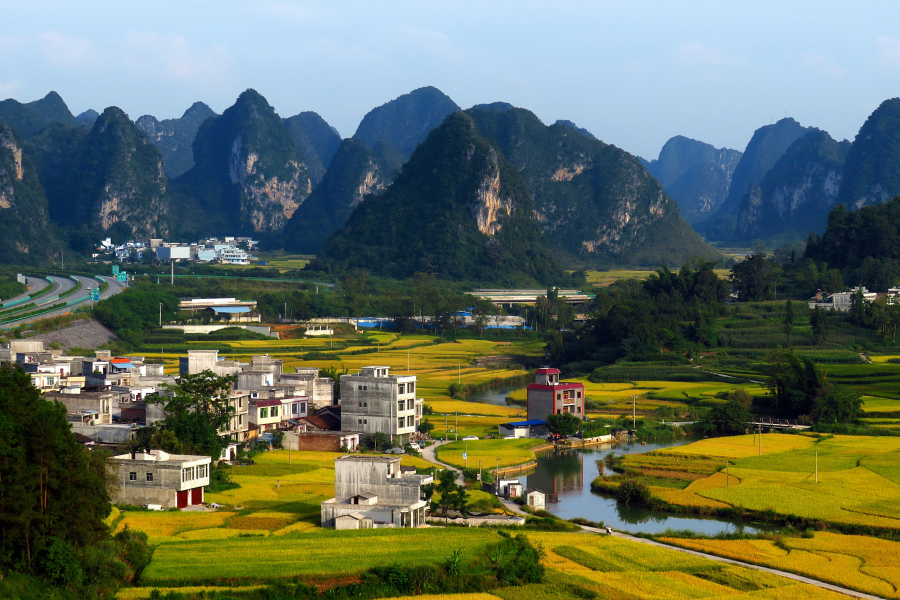 秋之韵，靖西市壁零村全景图（续） - 靖西市·靖西网