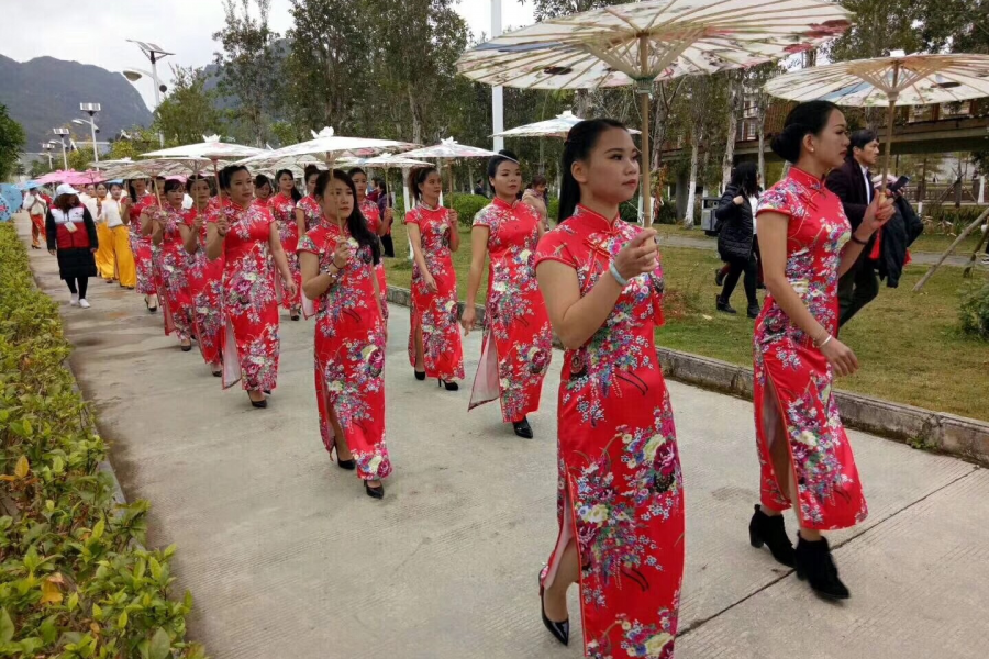 靖西市旗袍走秀 - 靖西市·靖西网