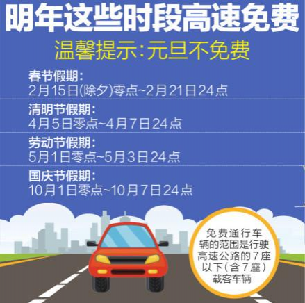 2018年高速公路免费时间出炉 元旦春节怎么免 - 靖西市·靖西网