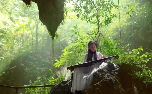 靖西通灵大峡谷首创原生态即兴自由舞户外实景呈现 - 靖西市·靖西网