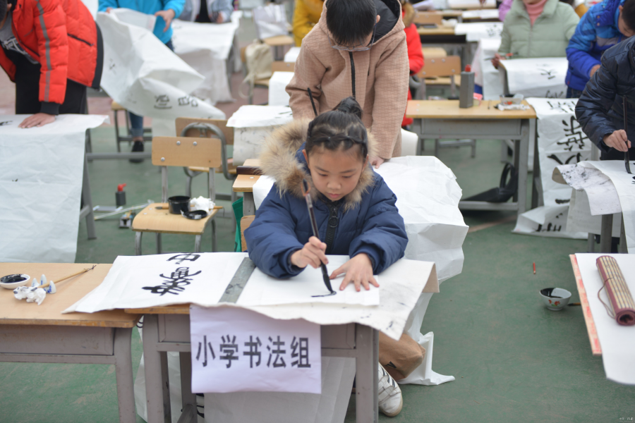 “翰墨书画迎新春 ”——我市成功举办2018年中小学生“我的中国梦”现场书画创作比赛 - 靖西市·靖西网