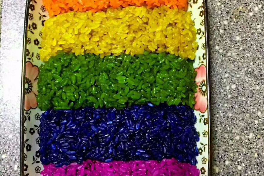 靖西五色糯米饭，漂亮到舍不得吃！ - 靖西市·靖西网