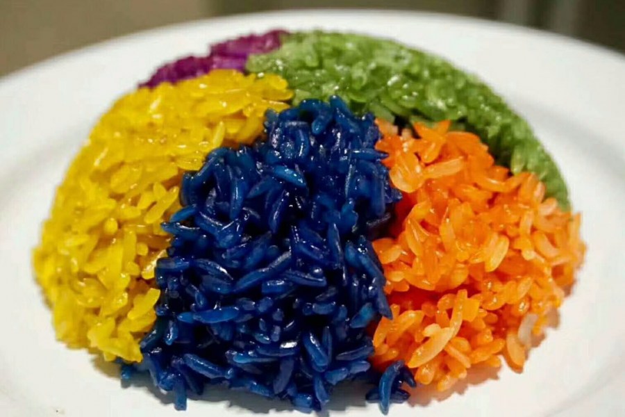 靖西五色糯米饭，漂亮到舍不得吃！ - 靖西市·靖西网