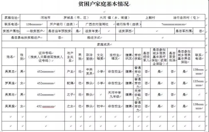 【权威发布】靖西2018新版“一户一册一卡”填写说明及注意事项 - 靖西市·靖西网