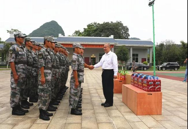 罗卫东“八一”建军节前夕到靖西走访慰问驻地官兵 - 靖西市·靖西网