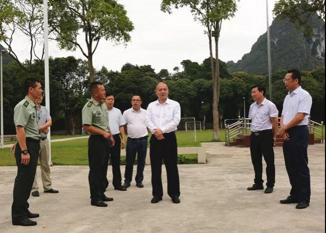 罗卫东“八一”建军节前夕到靖西走访慰问驻地官兵 - 靖西市·靖西网