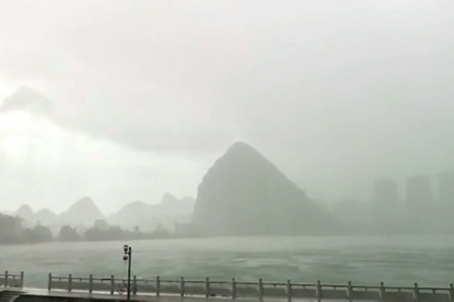 暴雨袭击，龙潭惊现大海景观~~~ - 靖西市·靖西网