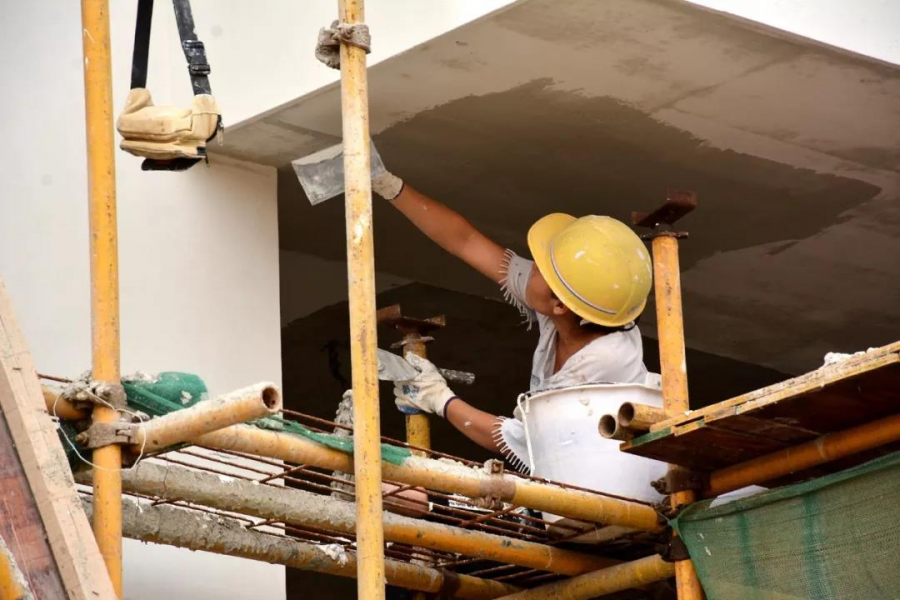 靖西第七小学的工程建设如火如荼进行中······· - 靖西市·靖西网