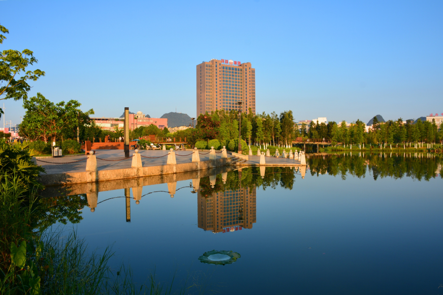 龙潭河的夏日之晨 - 靖西市·靖西网