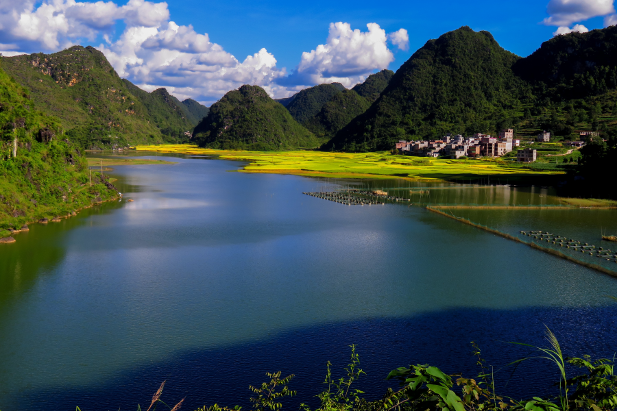 靖西连镜湖秋景 - 靖西市·靖西网