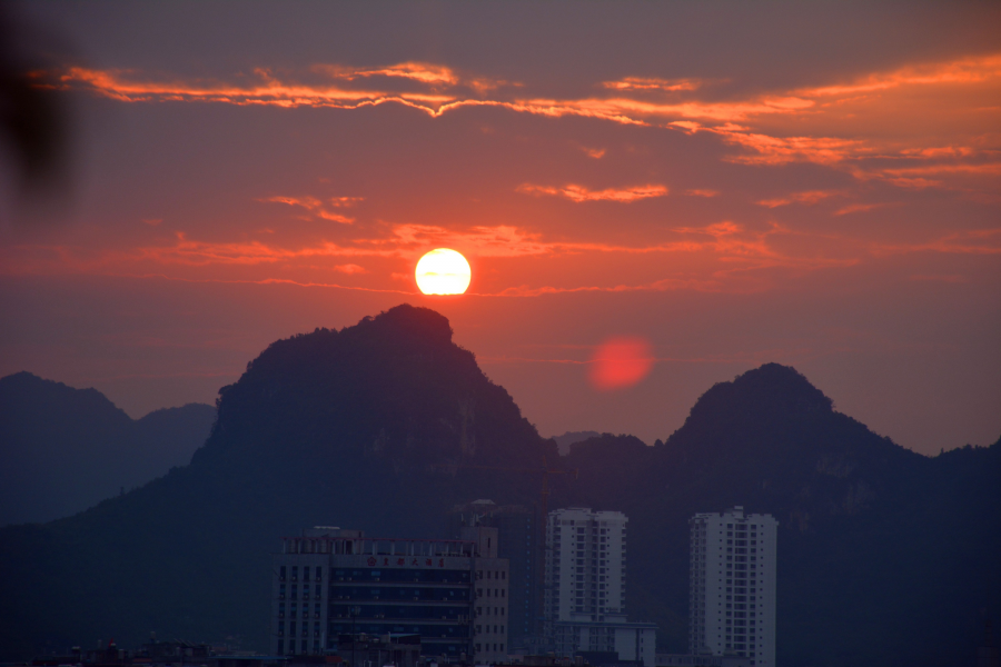 太极山上看日出 - 靖西市·靖西网